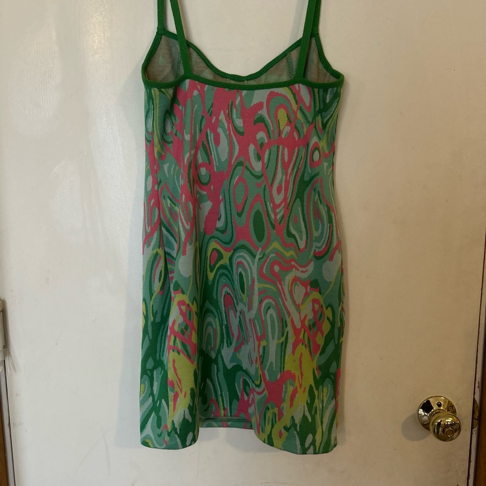 Zara MediumJacquard Green & Pink Knit
Mini Dress - Picture 4 of 10
